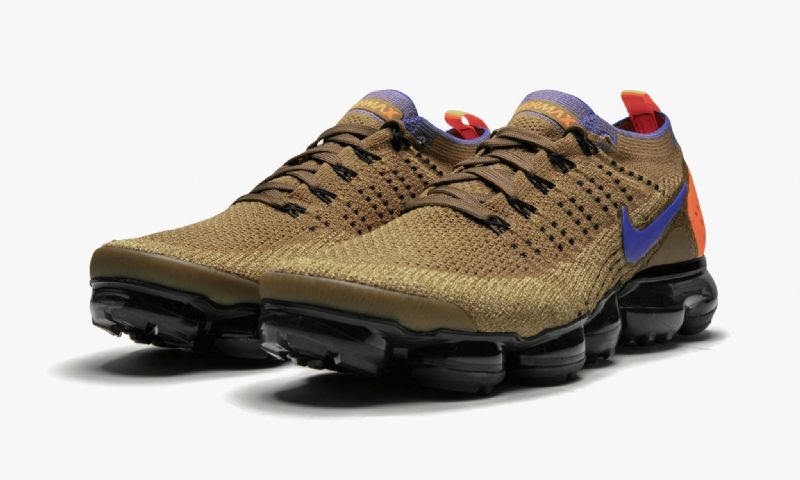 Nike Air Vapormax Flyknit 2 Férfi Running Golden Bézs / Racer Kék