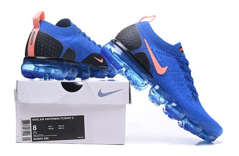 Nike Air Vapormax Flyknit 2.0 Férfi Futó Királykék / Narancs-fekete