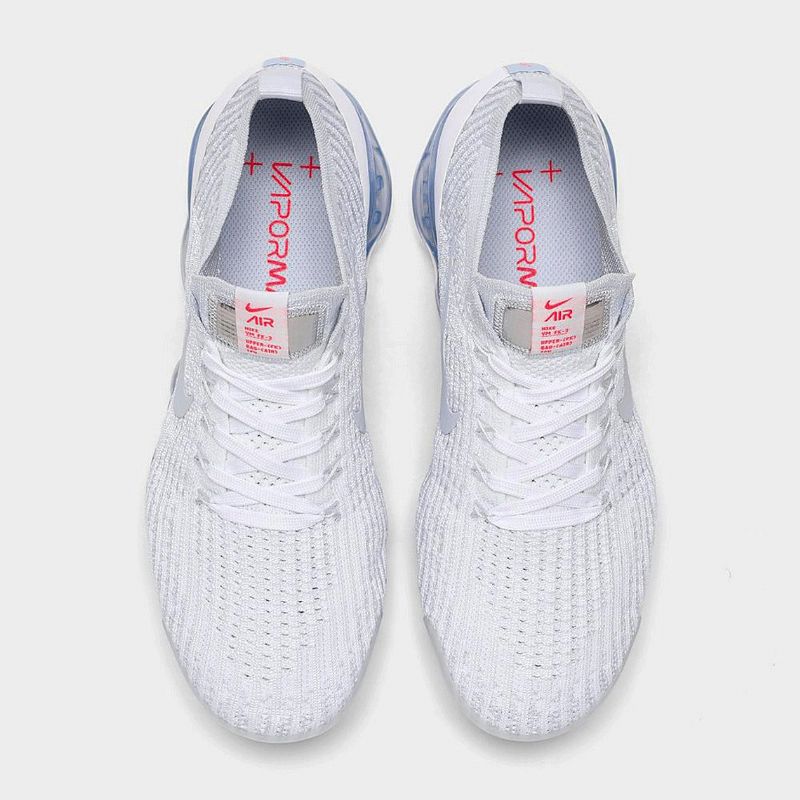 Nike Air Vapormax Flyknit 3 Férfi / Női Futó Fehér / Tiszta Platinaszürke Köd-cerulean