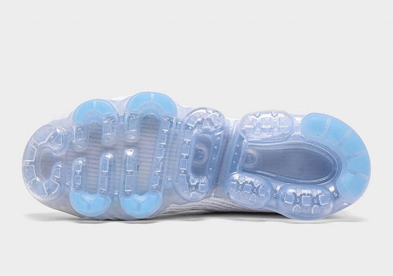 Nike Air Vapormax Flyknit 3 Férfi / Női Futó Fehér / Tiszta Platinaszürke Köd-cerulean