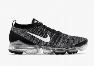 Nike Air Vapormax Flyknit 3 Férfi / Női Futó Fekete / Fehér-metál-ezüst