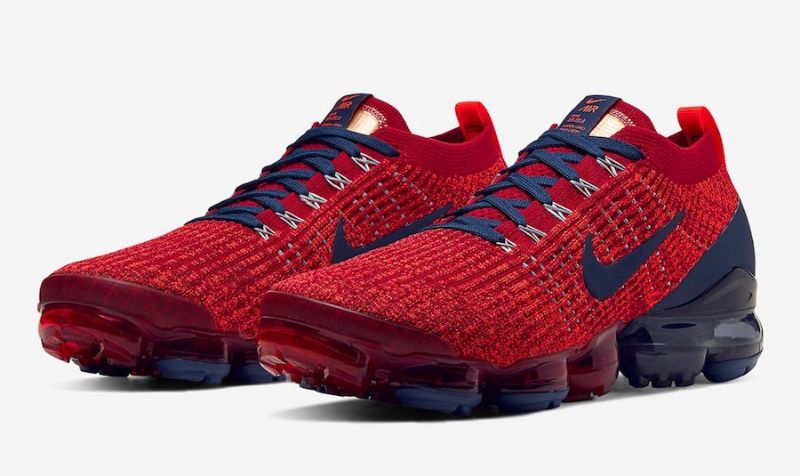 Nike Air Vapormax Flyknit 3 Férfi/női Futó Noble Piros / Kék Void-light Armory Kék