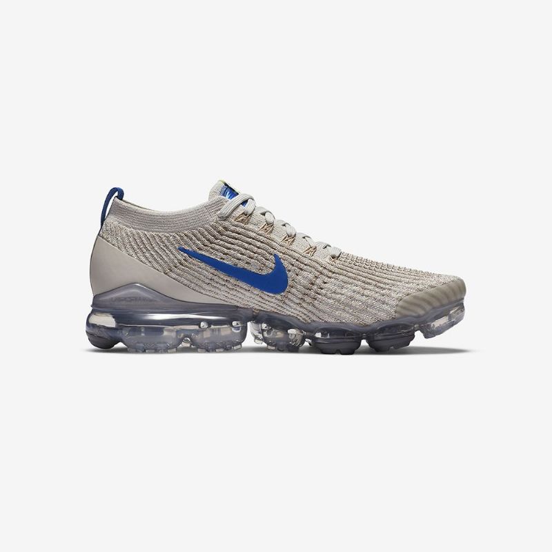 Nike Air Vapormax Flyknit 3 Férfi / Női Futófény Csont / Khaki / Húr / Játék Royal
