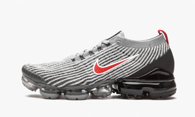 Nike Air Vapormax Részecskeszürke Férfi / Női Futó / Fekete-vas Szürke - Egyetemi Vörös