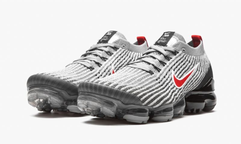 Nike Air Vapormax Részecskeszürke Férfi / Női Futó / Fekete-vas Szürke - Egyetemi Vörös