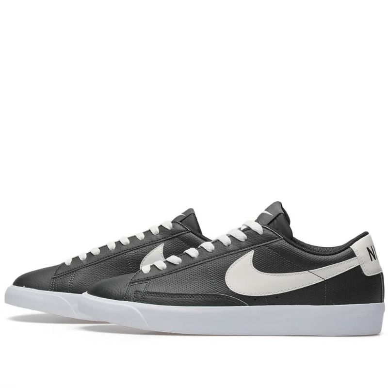 Nike Blazer Alacsony Bőr Férfi / Női Futó Fekete / Vitorla / Gumibarna