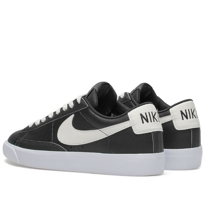 Nike Blazer Alacsony Bőr Férfi / Női Futó Fekete / Vitorla / Gumibarna