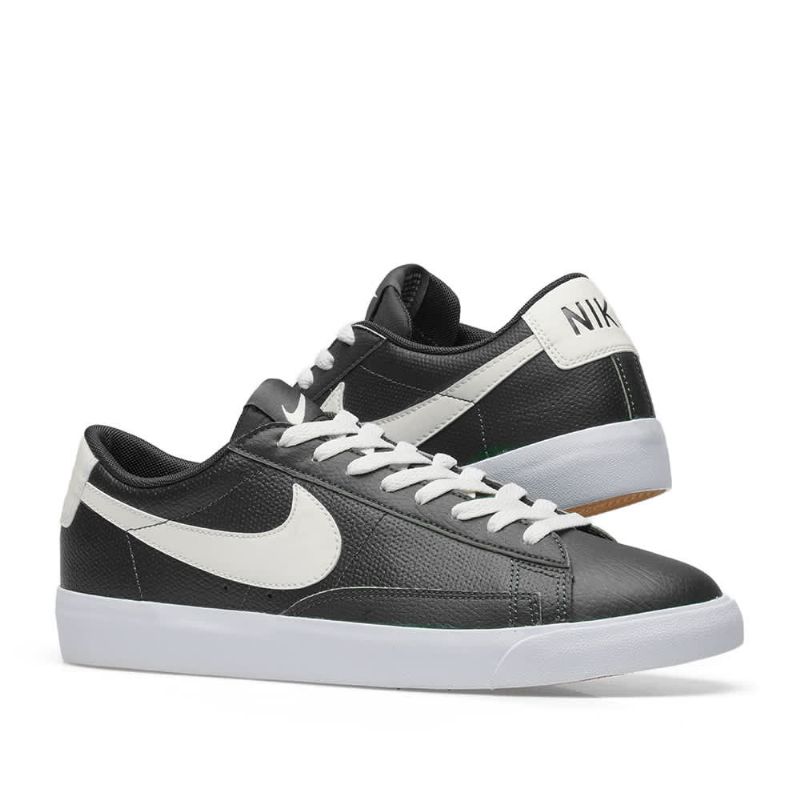 Nike Blazer Alacsony Bőr Férfi / Női Futó Fekete / Vitorla / Gumibarna