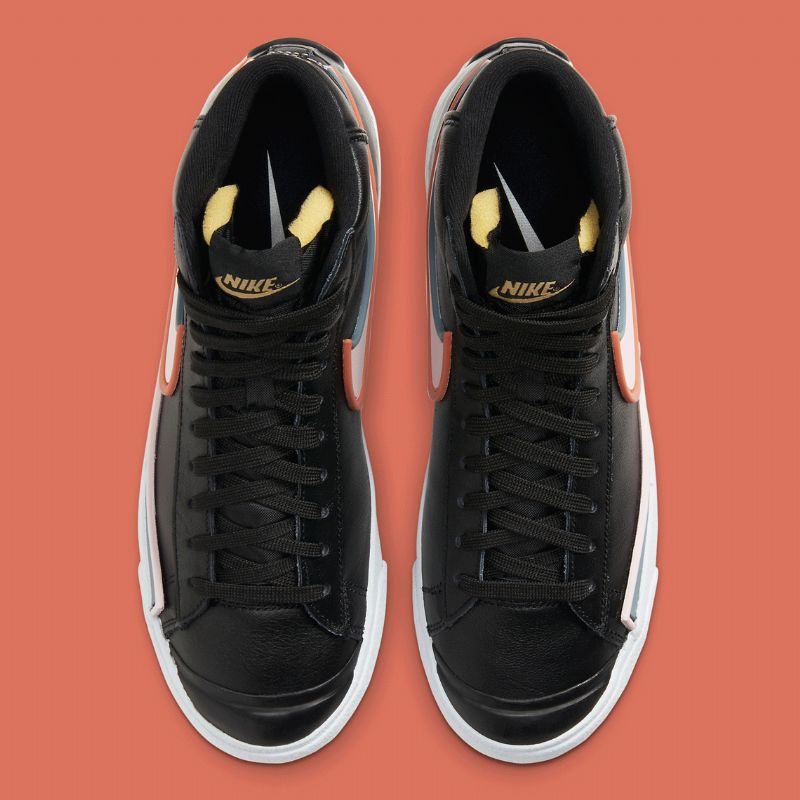 Nike Blazer Középső Férfi / Női Futó Fekete / Ózonkék / Gyógyító Narancs / Világos Sarki Rózsaszín