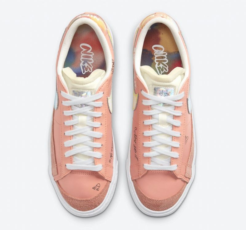 Nike Blazer Low 77 Swoosh Női Futó Ecstasy Bíbor / Fehér / Fekete / Pulse Lake Kék