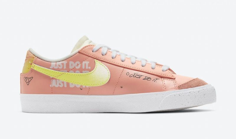 Nike Blazer Low 77 Swoosh Női Futó Ecstasy Bíbor / Fehér / Fekete / Pulse Lake Kék