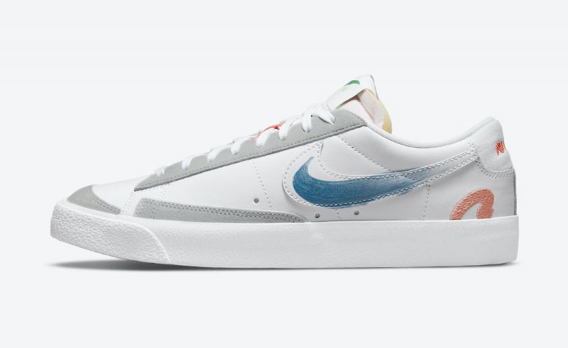 Nike Blazer Low Flyleather Férfi / Női Futó Fehér Kék
