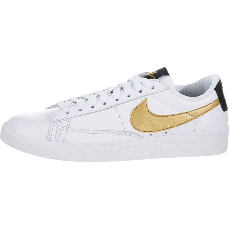 Nike Blazer Low Le Férfi / Női Futó Fehér / Metál Arany-fekete