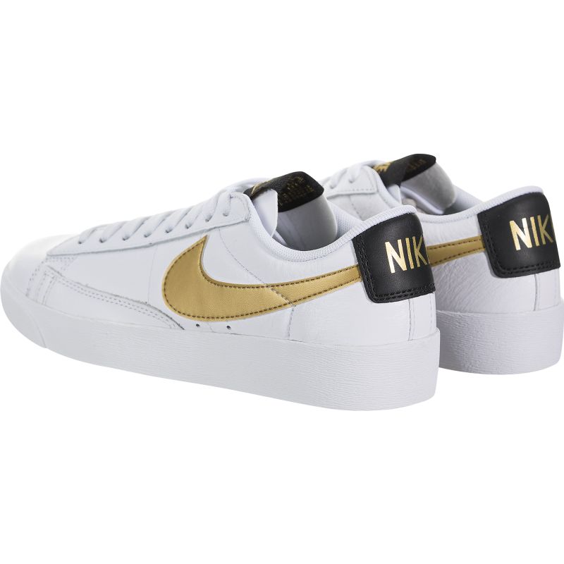 Nike Blazer Low Le Férfi / Női Futó Fehér / Metál Arany-fekete