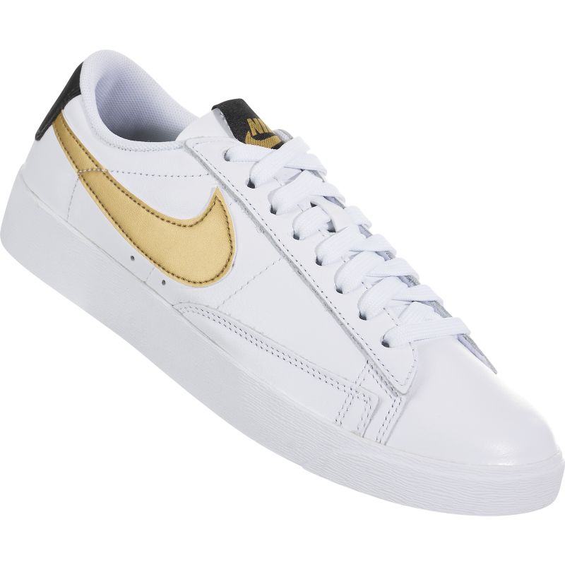 Nike Blazer Low Le Férfi / Női Futó Fehér / Metál Arany-fekete