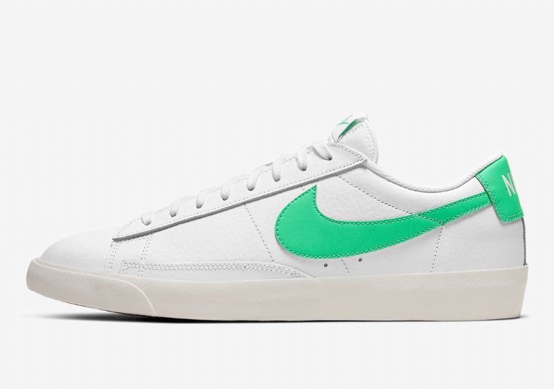 Nike Blazer Low Leather Férfi / Női Futó Fehér / Zöld Spark Sail