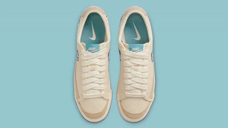 Nike Blazer Low Paisley Swoosh Férfi / Női Running Natural / Sötétkék