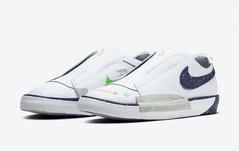 Nike Blazer Low Slip Női Running Fehér / Midnight Sötétkék