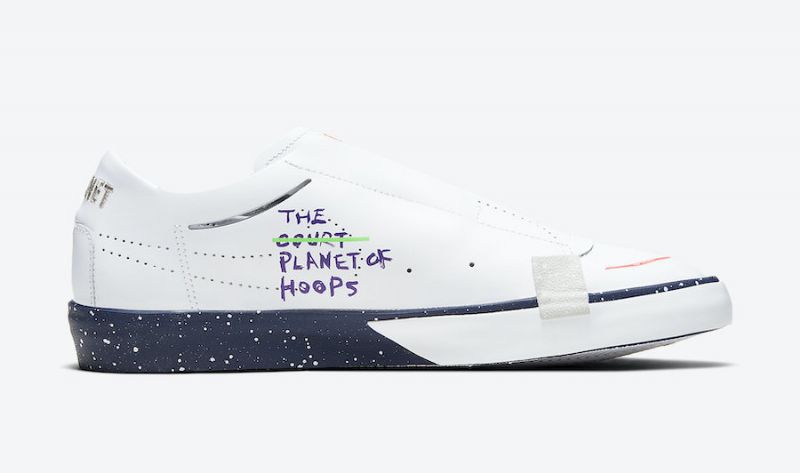 Nike Blazer Low Slip Női Running Fehér / Midnight Sötétkék