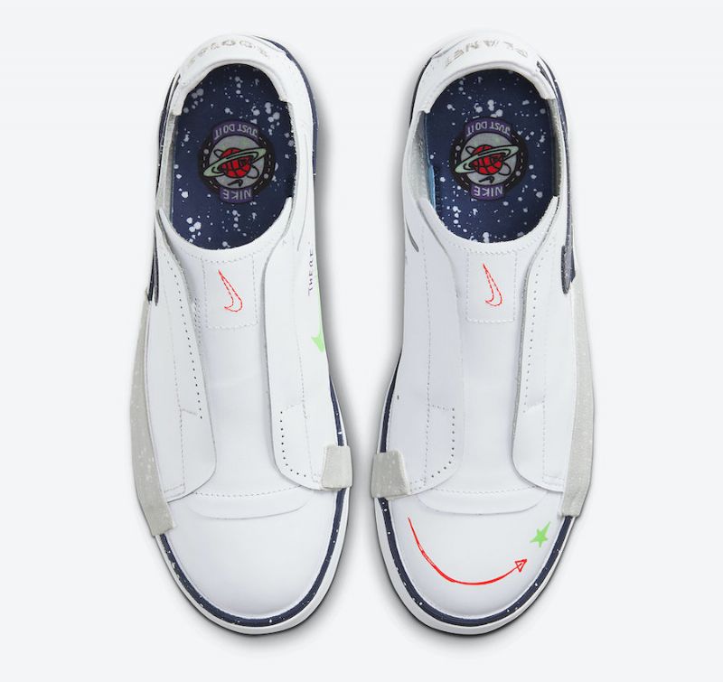 Nike Blazer Low Slip Női Running Fehér / Midnight Sötétkék