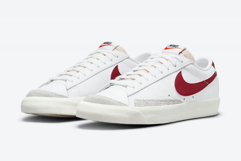 Nike Blazer Low Team Piros Férfi / Női Futó Fehér /