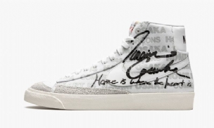 Nike Blazer Mid Fehér Férfi Run / Tiszta Platina-vitorla-fekete