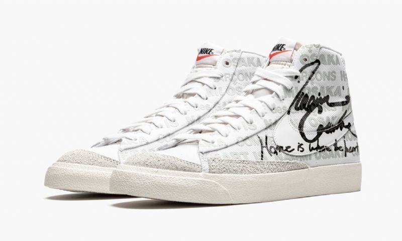 Nike Blazer Mid Fehér Férfi Run / Tiszta Platina-vitorla-fekete
