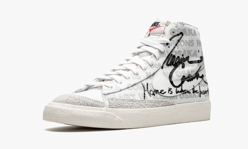 Nike Blazer Mid Fehér Férfi Run / Tiszta Platina-vitorla-fekete