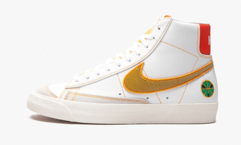 Nike Blazer Mid Férfi / Női Futó Fehér / Egyetemi Arany