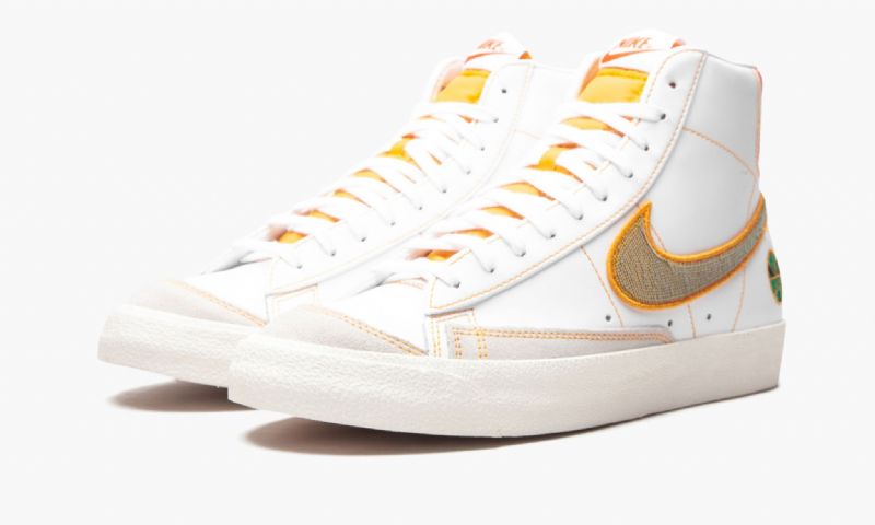 Nike Blazer Mid Férfi / Női Futó Fehér / Egyetemi Arany