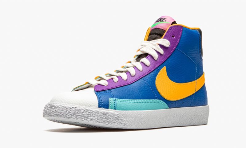 Nike Blazer Mid Multicolor Férfi / Női Futó Battle Kék / Aurora / Élénk Lila / Lézernarancs