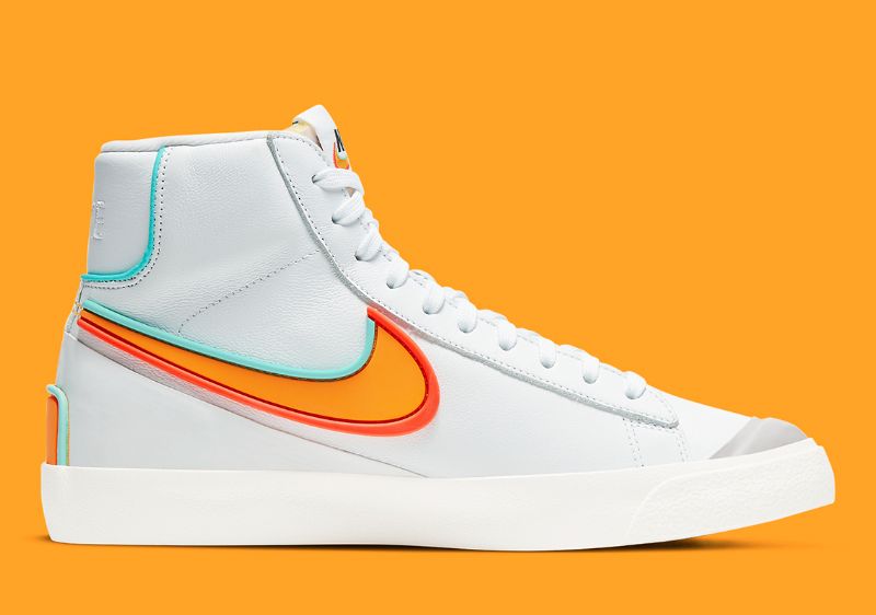 Nike Blazer Mid77 Infinite Férfi / Női Futó Fehér / Aurora Zöld / Bright Crimson / Kumquat