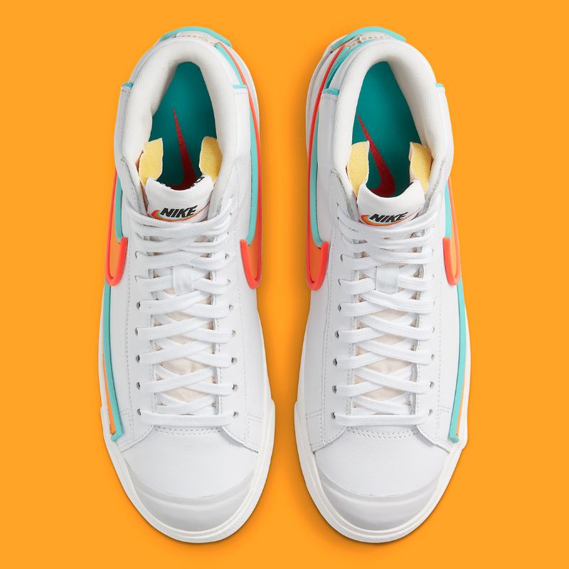 Nike Blazer Mid77 Infinite Férfi / Női Futó Fehér / Aurora Zöld / Bright Crimson / Kumquat