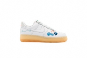 Nike Flyleather Air Force 1 Férfi/női Alkalmi Fehér