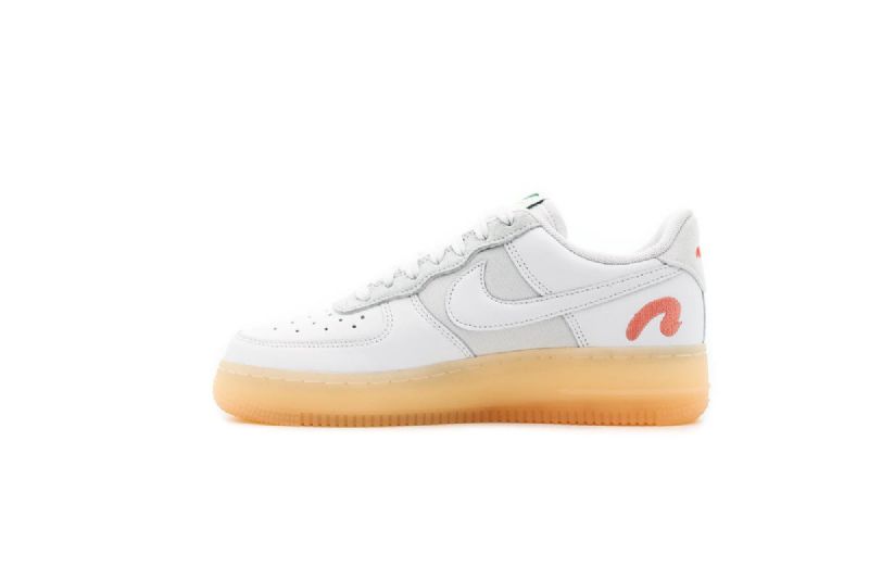 Nike Flyleather Air Force 1 Férfi/női Alkalmi Fehér