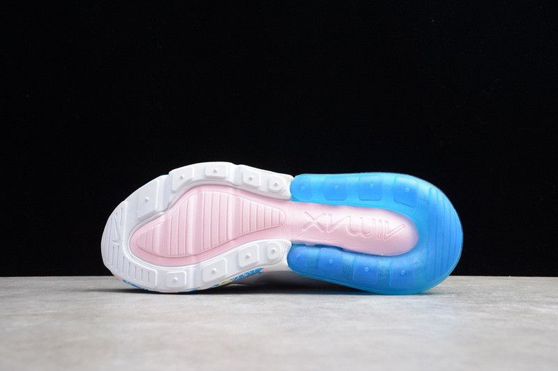Nike Max 270 Graffiti Fehér Égszínkék Férfi / Női Futó / Kék