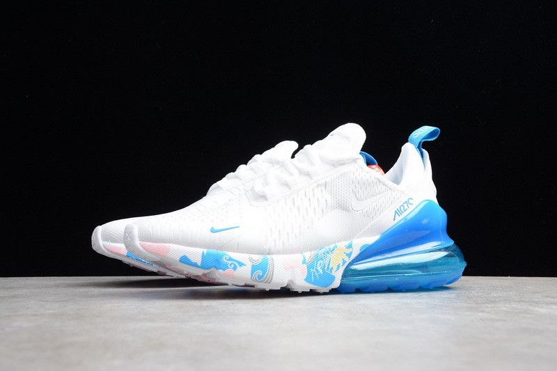 Nike Max 270 Graffiti Fehér Égszínkék Férfi / Női Futó / Kék