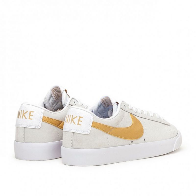 Nike Sb Blazer Low Férfi / Női Futó Fehér / Szürke / Sárga