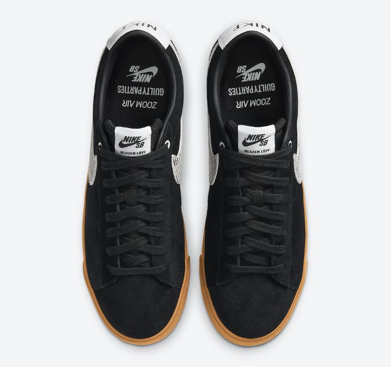 Nike Sb Blazer Low Férfi / Női Futó Fekete / Vitorla-gumi Közepes Barna