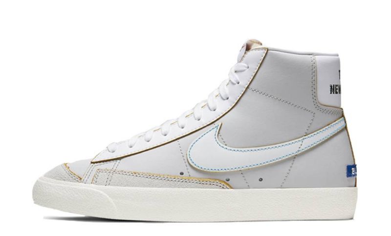 Nike Sb Blazer Mid 77 Férfi / Női Futó Fehér / Varsity Royal / Semleges Szürke
