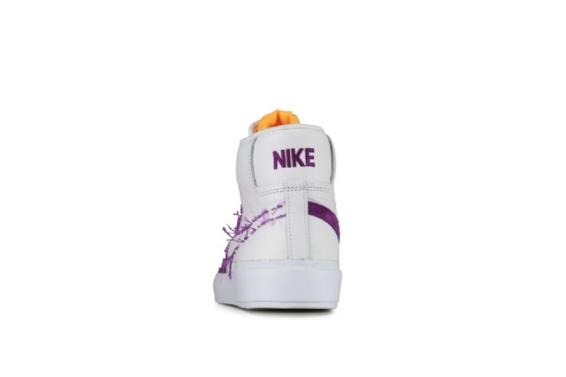 Nike Sb Blazer Mid Edge Férfi / Női Futó Fehér / Lila-arany
