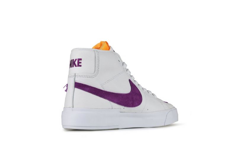 Nike Sb Blazer Mid Edge Férfi / Női Futó Fehér / Lila-arany