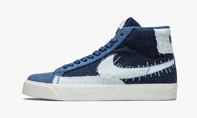Nike Sb Zoom Blazer Mid Premium Férfi / Női Futó Mystic Sötétkék / Sail-sail-gum Light