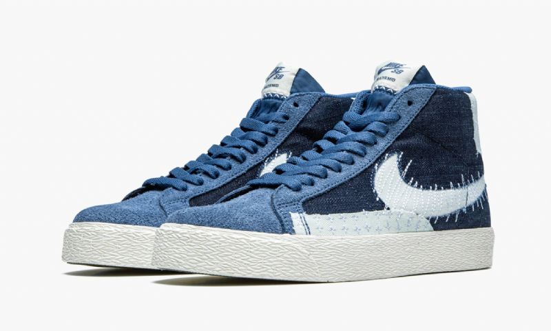 Nike Sb Zoom Blazer Mid Premium Férfi / Női Futó Mystic Sötétkék / Sail-sail-gum Light