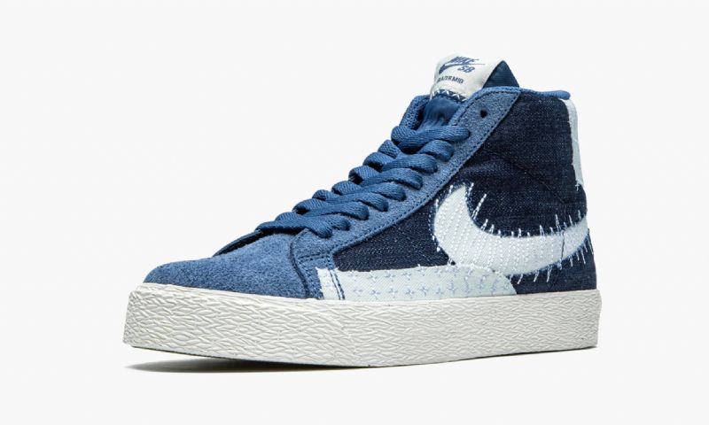Nike Sb Zoom Blazer Mid Premium Férfi / Női Futó Mystic Sötétkék / Sail-sail-gum Light