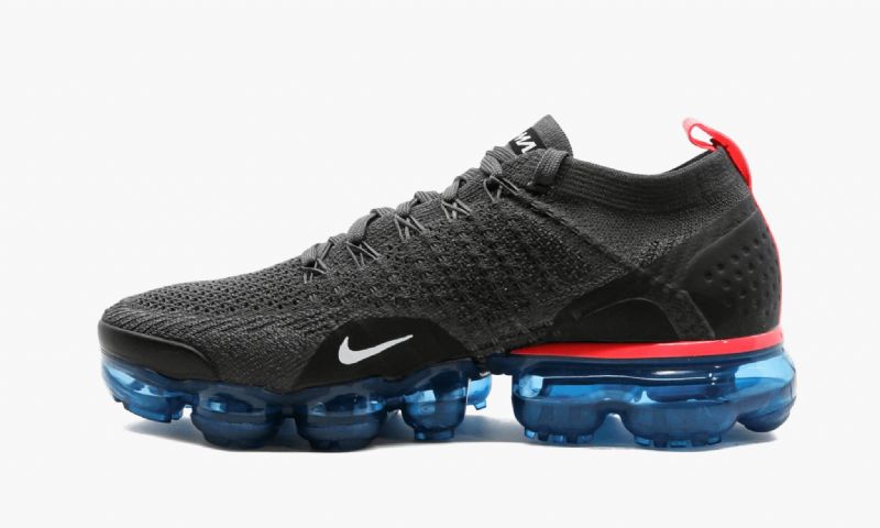 Nike Vapormax Flyknit 2 Férfi Run Thunder Szürke / Fehér-geode Kékeszöld-fekete-forró Ütés