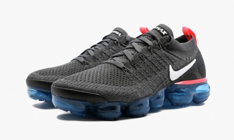 Nike Vapormax Flyknit 2 Férfi Run Thunder Szürke / Fehér-geode Kékeszöld-fekete-forró Ütés
