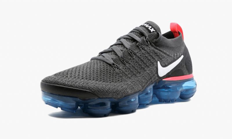 Nike Vapormax Flyknit 2 Férfi Run Thunder Szürke / Fehér-geode Kékeszöld-fekete-forró Ütés