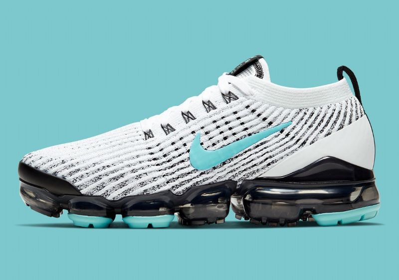 Nike Vapormax Flyknit 3 Férfi / Női Futó Fehér / Fekete-metál Ezüst-aurora