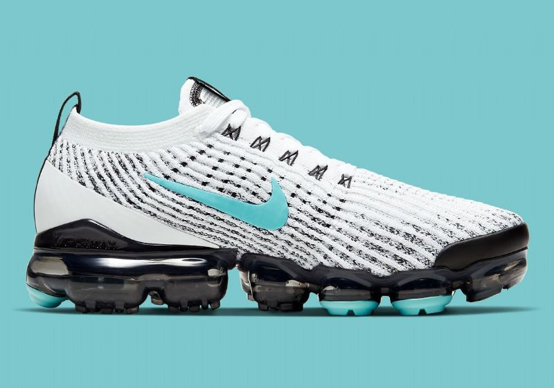 Nike Vapormax Flyknit 3 Férfi / Női Futó Fehér / Fekete-metál Ezüst-aurora